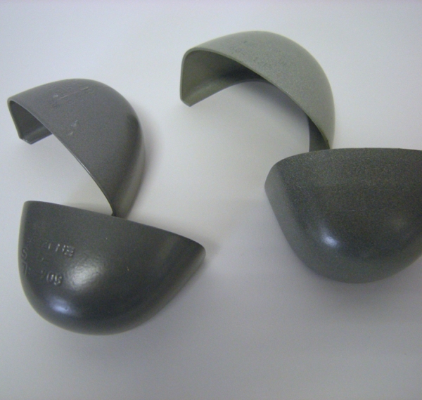 STAHLKAPPEN, flach, Höhe ca. 4 cm